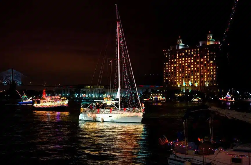 Savannah Christmas Boat Parade of Lights 2022