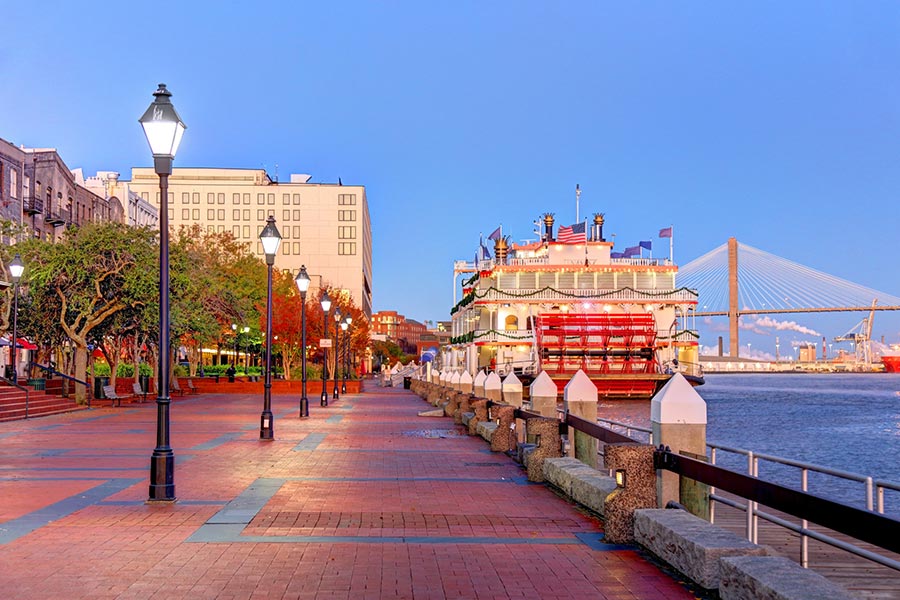 River Street waterfront